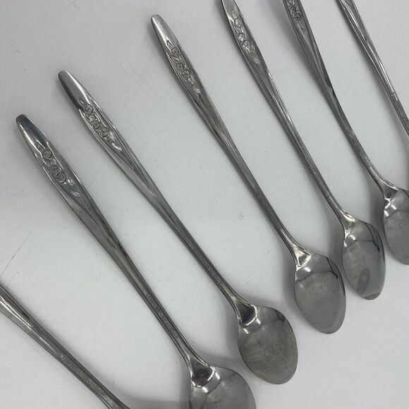Superior Stainless USA Vibrant Iced Ted Spoons 7 Piece - Picture 8 of 15